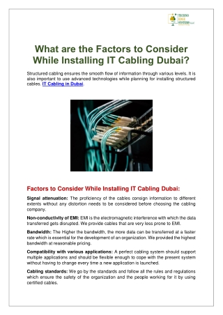 What are the Factors to Consider While Installing IT Cabling Dubai (1)