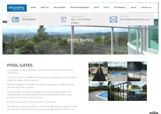 Pool Fencing Gates In Auckland | Gates For Swimming Pools In Auckland