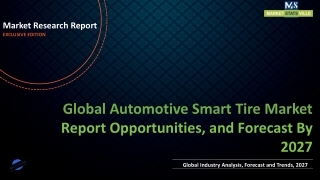 Automotive Smart Tire Market Worth US$ 117.75 billion by 2027