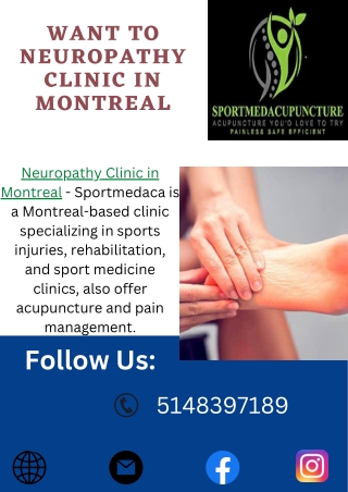 Want To Neuropathy Clinic in Montreal