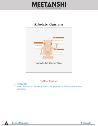 Robots.txt Generator