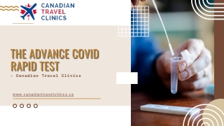The Advance Covid Rapid Test - Canadian Travel Clinics