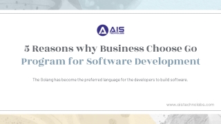 5 Reasons why Business Choose Go Program for Software Development