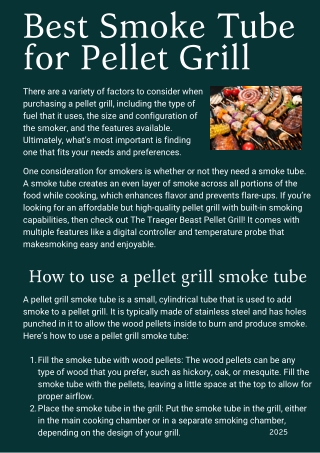 Best Smoke Tube for Pellet Grill