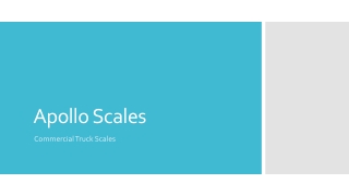 How is the weight reading generated on a portable truck scale