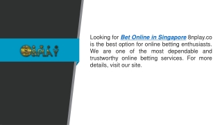 Bet Online in Singapore  8nplay.co