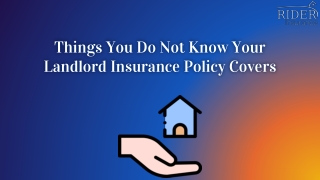 Things You Do Not Know Your Landlord Insurance Policy Covers