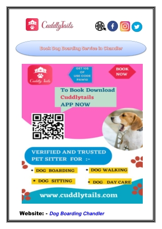 Book Dog Boarding Service in Chandler