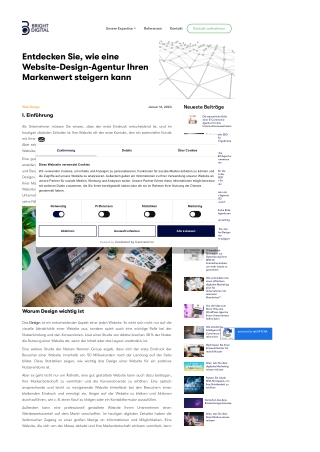 Entdecken Sie, wie eine Website-Design-Agentur Ihren Markenwert steigern kann