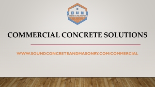 Commercial Concrete Solutions