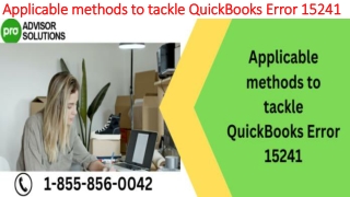 An easy way to quickly resolve QuickBooks Error 15241
