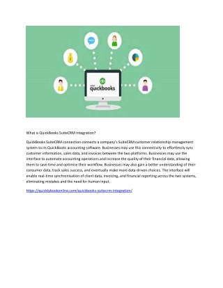 quickbooks-suitecrm-integration