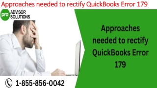 Easy troubleshooting guide to fix QuickBooks Error 179