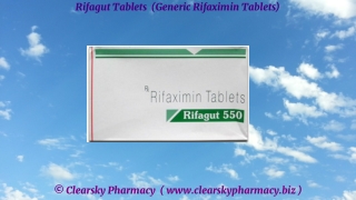 Rifagut Tablets (Generic Rifaximin Tablets)