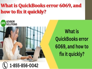 What is QuickBooks error 6069 and how to fix it quickly