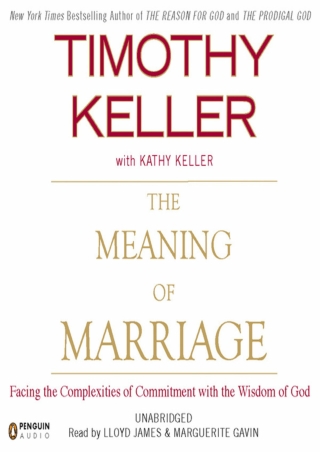 DOWNLOAD [EBOOK] The Meaning of Marriage: Facing the Complexities of Commit