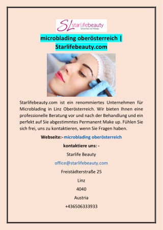 microblading oberösterreich | Starlifebeauty.com