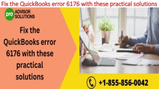 The most useful methods to resolve QuickBooks Error 6176