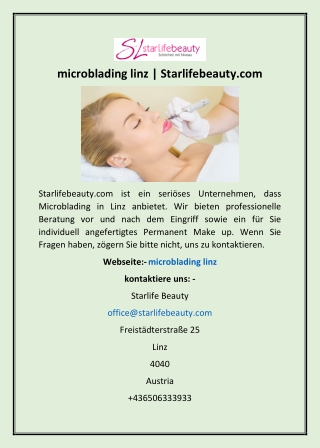 microblading linz | Starlifebeauty.com