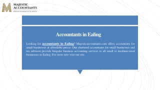 Accountants in Ealing | Majesticaccountants.com