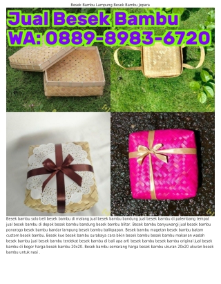 0889·8983·Ϭᜪ20 (WA) Besek Bambu Banyuwangi Jual Besek Bambu Purwokerto