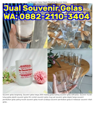 Ô882·2IIÔ·3ԿÔԿ (WA) Souvenir Gelas Sablon Semarang Souvenir Gelas Murah Banjarm