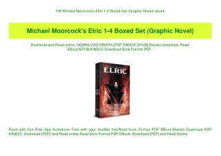 Pdf  Michael Moorcock's Elric 1-4 Boxed Set (Graphic Novel) ebook