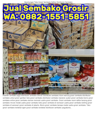 O882•I55I•585I (WA) Grosir Sembako Wonogiri Grosir Sembako Semarang Timur