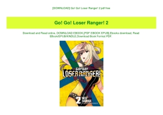 [DOWNLOAD] Go! Go! Loser Ranger! 2 pdf free