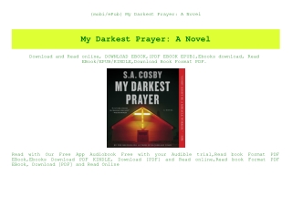 {mobiePub} My Darkest Prayer A Novel (DOWNLOAD E.B.O.O.K.^)