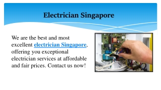 Electrician Singapore