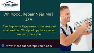 Top Whirlpool Repair Near Me | The Appliance Repairmen