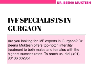 IVF Specialists in Gurgaon