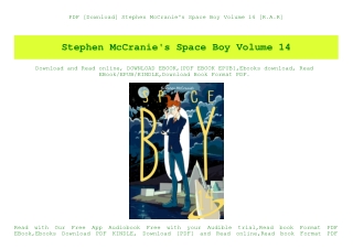 PDF [Download] Stephen McCranie's Space Boy Volume 14 [R.A.R]