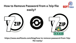 How to Remove Password from a 7zip file easily?