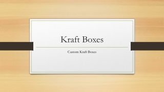 Kraft Boxes