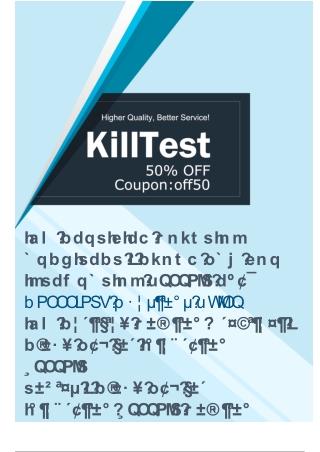 Pass C1000-147 Exam Using Killtest IBM C1000-147 Exam Questions With Confidence