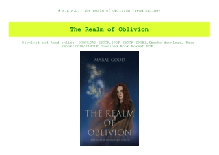 #^R.E.A.D.^ The Realm of Oblivion {read online}