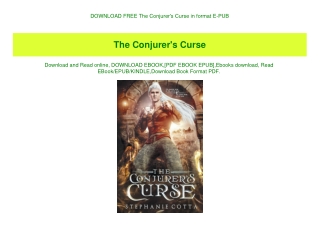 DOWNLOAD FREE The Conjurer's Curse in format E-PUB