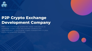 P2P Crypto Exchange Development Company