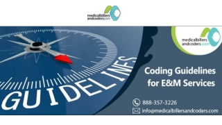 Coding Guidelines for E&M Services