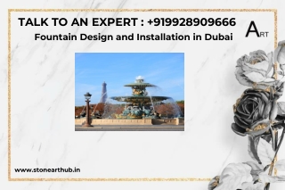 Fountain Design and Installation in Dubai