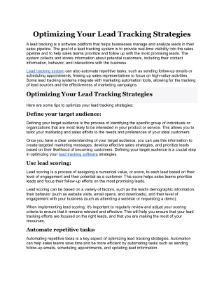 Optimizing Your Lead Tracking Strategies.docx