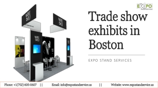 Trade show exhibits in Boston - Expostandservices