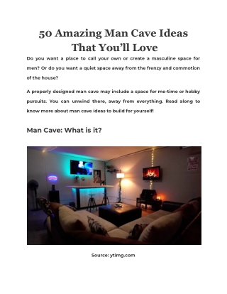 50 Amazing Man Cave Ideas  That You’ll Love