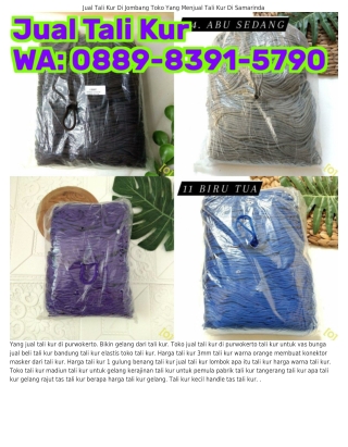 Ô889~839l~5ᜪ9Ô (WA) Yang Jual Tali Kur Harga Tali Kur Warna Kuning
