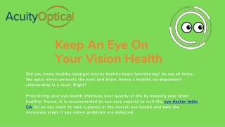 Connect With The Best Eye Doctor Indio Only At Acuity Optical