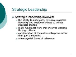 Ppt - Fm 6-22 Army Leadership “organizational And Strategic Level 