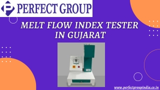 Melt flow index tester in Gujarat | Perfectgroupindia