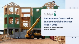 Autonomous Construction Equipment Global Market By Automation Type, By Product Type, By Application, Industry Analysis a